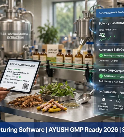 Ayurvedic Manufacturing Software