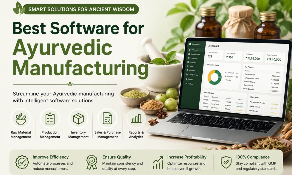 Best Software for Ayurvedic Manufacturing